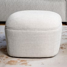 Karin Chenille Ottoman